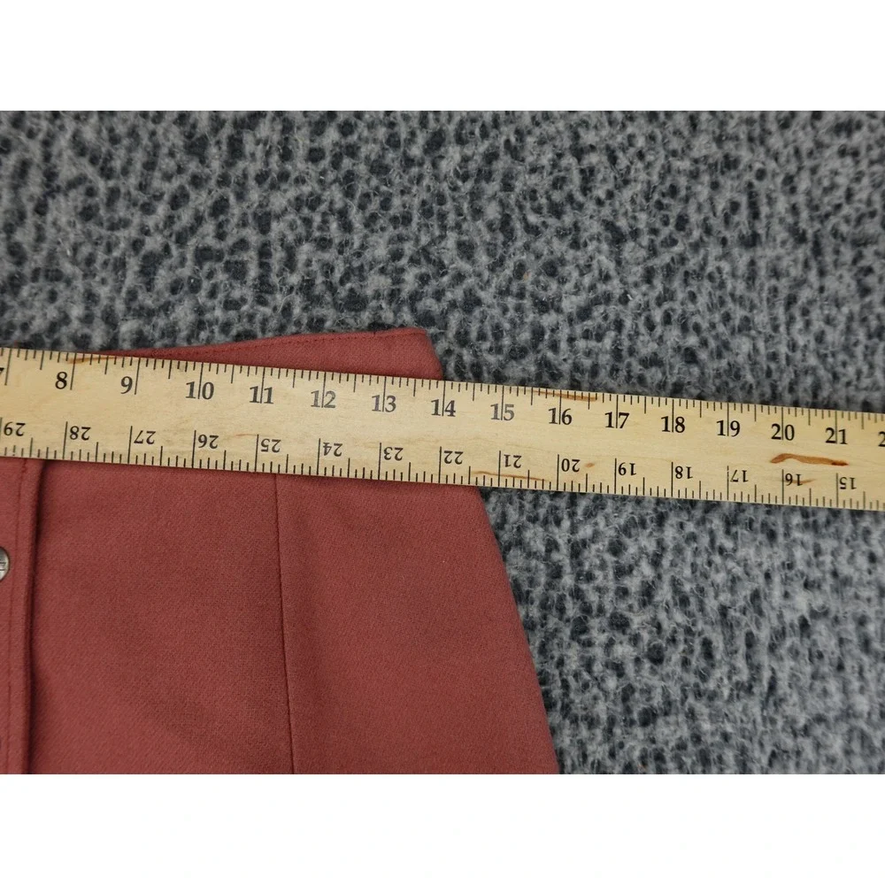 Red River Collection Wool Maxi Skirt Womens M Rose Good Button Front Western